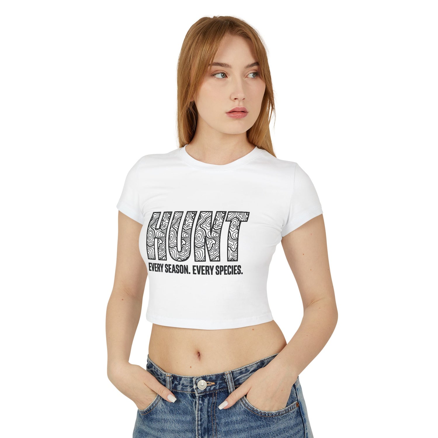 T-Shirt - “HUNT” Women’s Crop Top