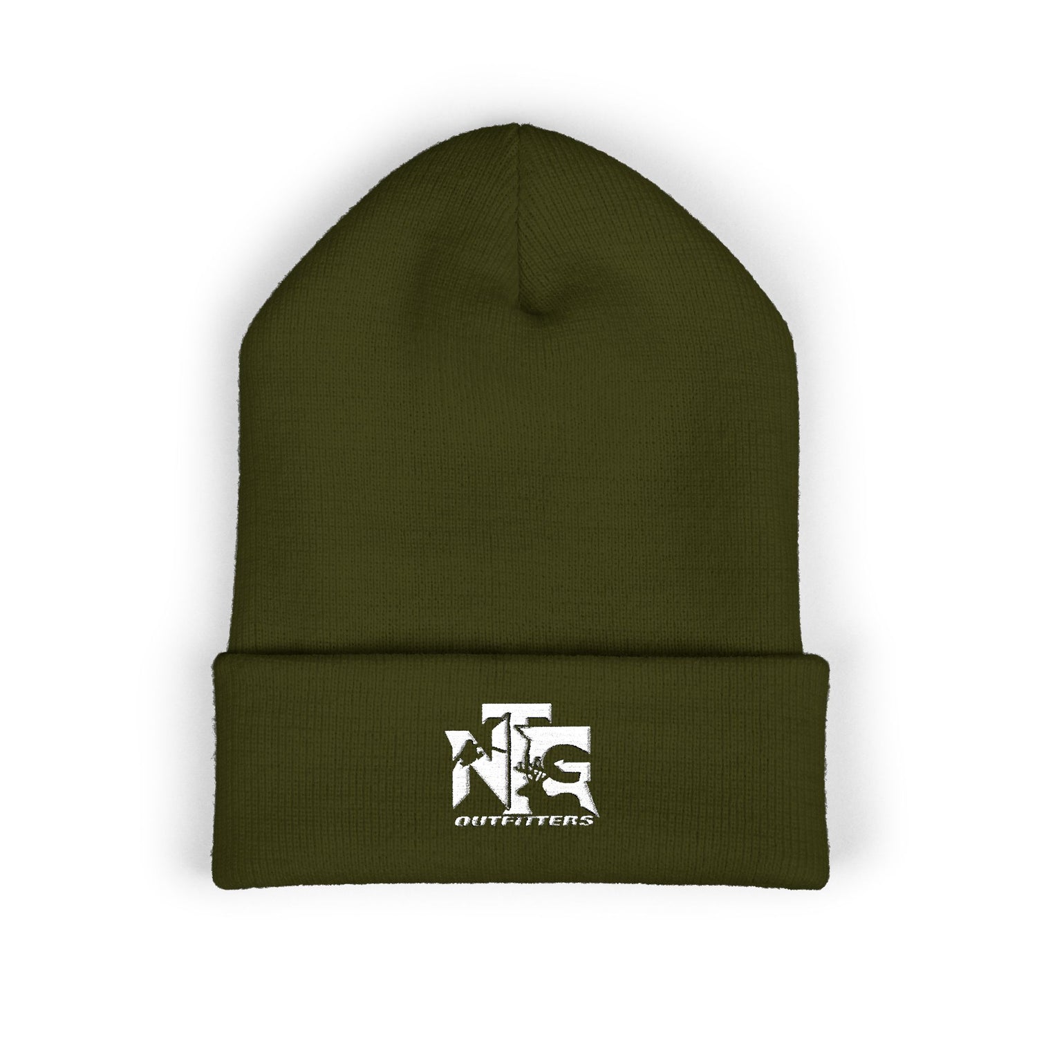 Hat - NTG Cuffed Beanie - White
