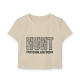T-Shirt - “HUNT” Women’s Crop Top