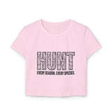 T-Shirt - “HUNT” Women’s Crop Top